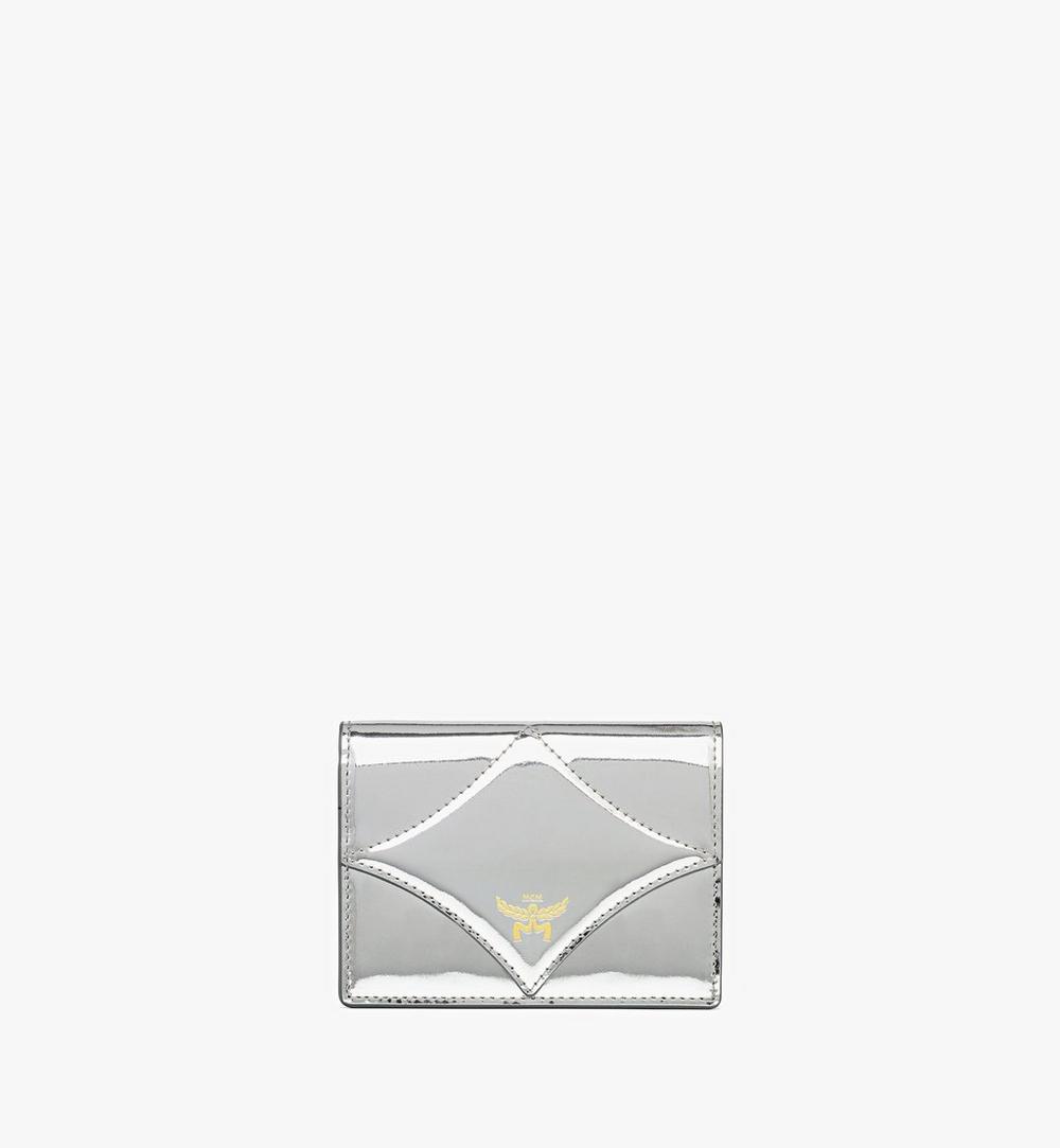 Diamond Wallet in Metallic Mirror Leather 1 Diamond Wallet in Metallic Mirror Leather 1